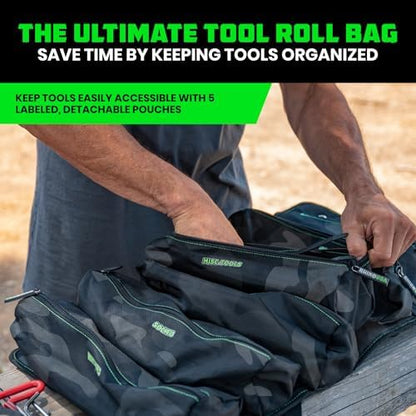 Rhino USA Tool Bag Roll - Heavy Duty Canvas Organizer for Tools - Image 2