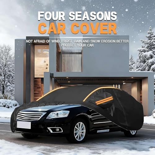 Car Cover Waterproof for Koenigsegg CCGT 2007-2010, Outdoor Full Car Covers with Door Zipper, Large Auto Cover Sun Snow Rain UV Dust Resistant - Image 7