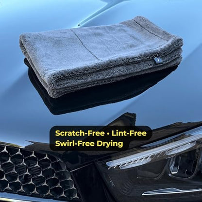 Sleek Max Dry 2K - 2000GSM Microfiber Car Drying Towel, 20x31in, Black - Image 6