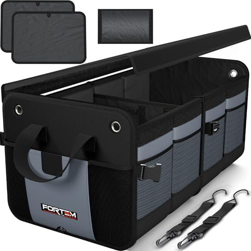FORTEM Trunk Organizer - Collapsible Car Organizer & Storage Bag for SUVs by FORTEM