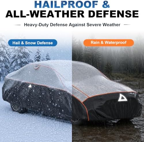 Favoto Hail Protector Car Cover Waterproof Heavy Duty Padded Car Cover - Image 3