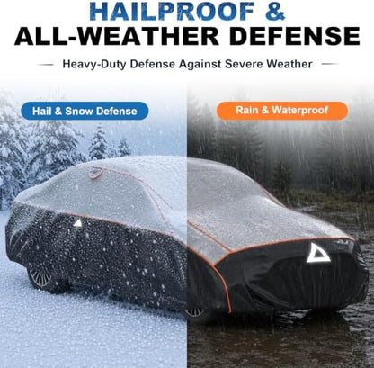 Favoto Hail Protector Car Cover Waterproof Heavy Duty Padded Car Cover - Image 3