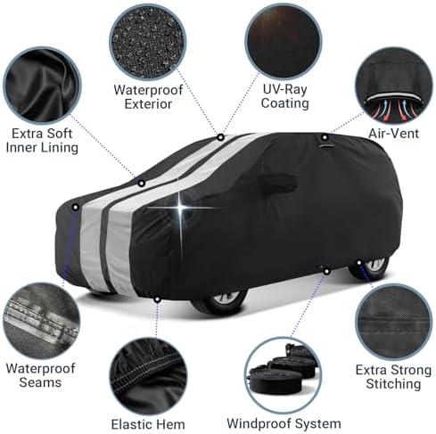 iCarCover Car Cover Waterproof All Weather for 2023-2026 Grand Wagoneer L - Image 4