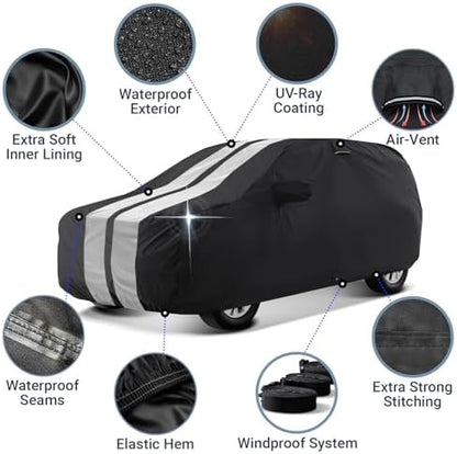 iCarCover Car Cover Waterproof All Weather for 2023-2026 Grand Wagoneer L - Image 4