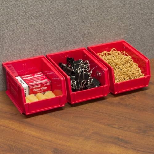 Akro-Mils 30210 AkroBins Plastic Storage Bins, 5"x4"x3", Black, 24-Pack - Image 2