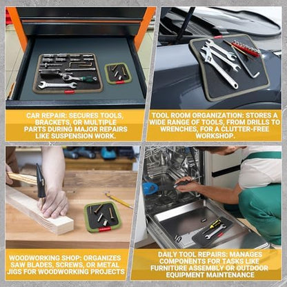 3-Pack Magnetic Tool Mat for Mechanics, Flexible Screw Holder - Image 4