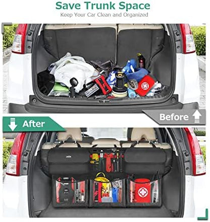 Oasser Trunk Organizer for Car, 6 Storage Compartments 40x19inch - Image 2