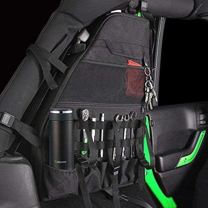Roll Bar Storage Bag Cargo Cage with Multi-Pockets for 2007~2022 Jeep Wrangler JK TJ JL & Unlimited 4 Doors Organizers Saddlebag Holder Bags Tool Kits (Pack of 2) - Image 6