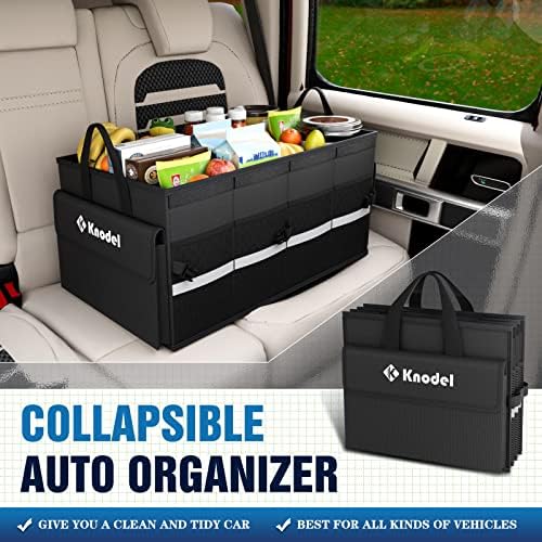 K KNODEL Trunk Organizer with Lid for Car, SUV, and Truck (Medium, Black) - Image 4