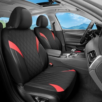 FLORICH Front Car Seat Covers, Leather Seat Covers for Cars, Waterproof Car Seat Protector Breathable, Front Seat Covers for Cars, Automotive Seat Covers Universal Fit for Most SUV Pick-up Truck by FLORICH