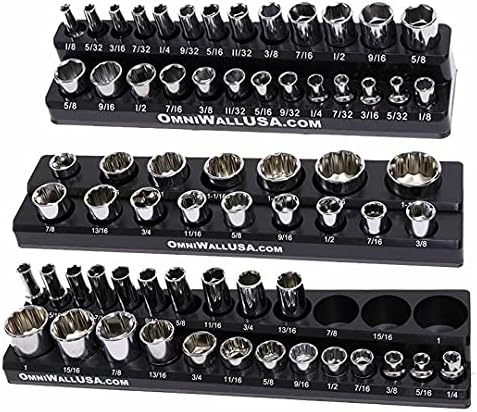 Magnetic SAE Standard Socket Holder Set Red - Image 3