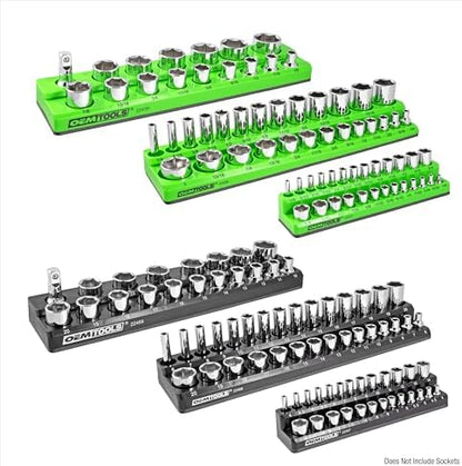 OEMTOOLS 6-Pc Metric & SAE Magnetic Socket Tray Set Holds 143 Sockets - Image 2