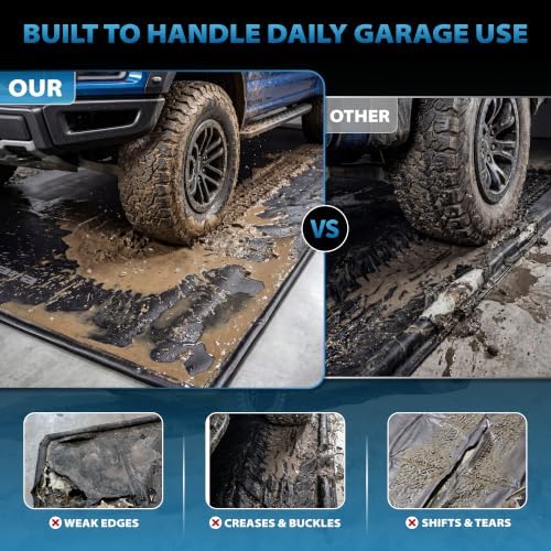 7'9" x 18' Garage Floor Mat, 610GSM PVC Containment Mat for Cars - Image 4