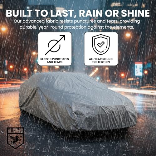 Weatherproof Light Car Cover for Sedans, Sports Cars & Coupes – Size CA10 – All-Weather Protection, Scratch-Resistant – Full Exterior Outdoor Cover, Must-Have Automobile Accessories - Image 4