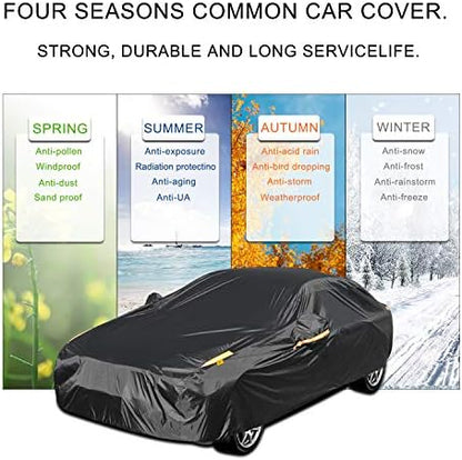 UV Protection Car Cover Windproof Dustproof Scratch Resistant Outdoor Universal Full Car Covers for Sedan M - Image 7