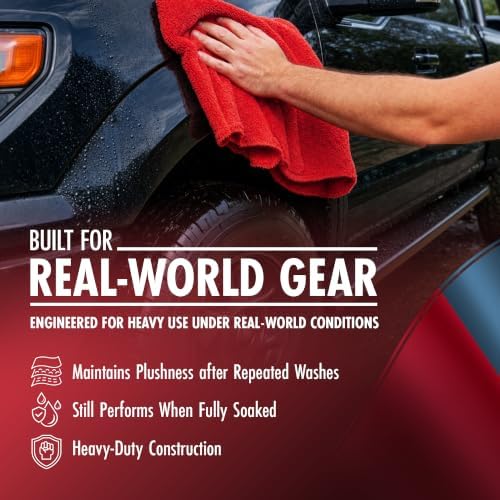 Extra Large Microfiber Car Drying Towel, Twisted Loop, 48x24, 1400GSM - Image 6
