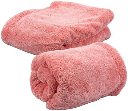 Maxshine 20" x 24" Universal Pink Car Drying Towel – 1200 GSM Rinse-Free Double-Sided Microfiber Towel – Plush, Super Absorbent for Car Wash & Detailing - Image 5
