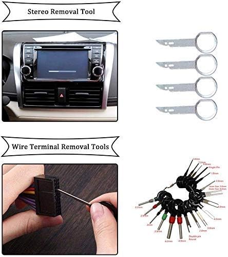 Trim Removal Tool，Reehi Car Pannel Door Audio Auto Trim Tools kit,Auto Clip Pliers Installer Pry Tools with Storage Bages (42PCS) - Image 5