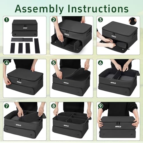 ANILD Golf Trunk Organizer, 2 Layer Golf Storage Case - Image 5