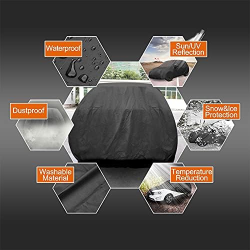 uxcell Waterproof Breathable All-Weather Car Cover for Hatchback Coupe - Image 5