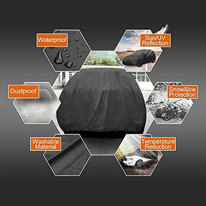 uxcell Waterproof Breathable All-Weather Car Cover for Hatchback Coupe - Image 5