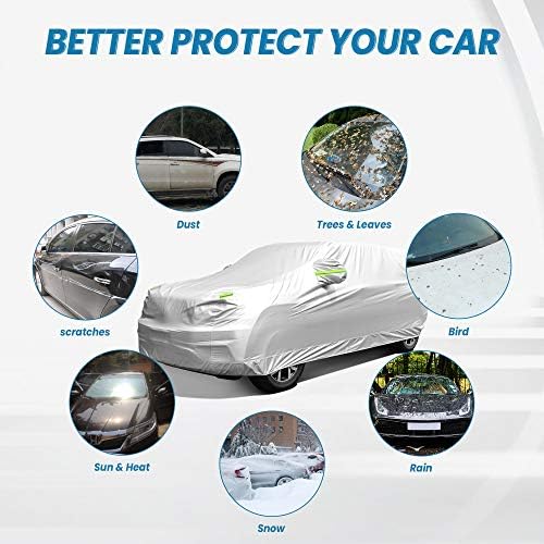 Car Cover, SUV Waterproof Car Covers for Automobiles All Weather - Image 4