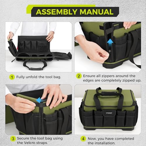 Heavy Duty Tool Bag 18-Inch, Tool Bags for men Toolbox Organizer Tote Gifts - Image 7