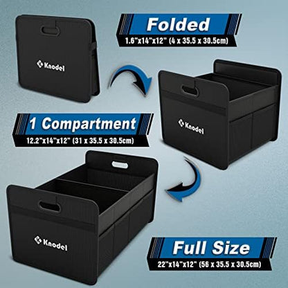 K KNODEL Foldable Trunk Storage Organizer for Car and Suv (Medium, Black) - Image 4