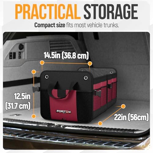 FORTEM Trunk Organizer - Collapsible Car Organizer & Storage Bag for SUVs - Image 3