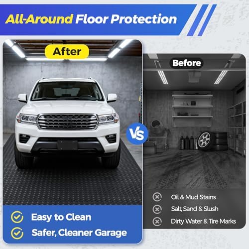 8x21 FT Garage Floor Mat, 2.8mm Thickened Garage Flooring - Image 4