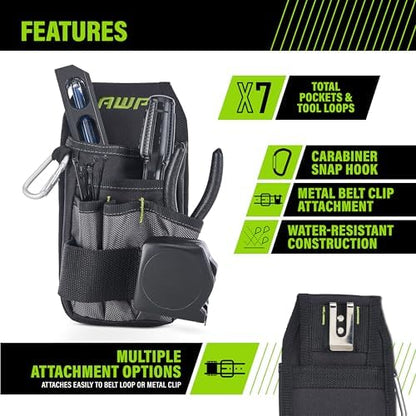 AWP Tool Pouch, Electrician Tool Pouch, Premium, Professional Multi-Pocket Organizer - Image 2