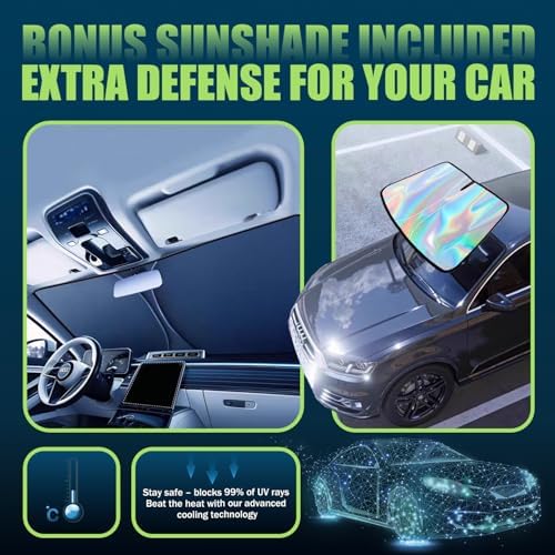 Hail Protector Car Cover with Car Sun Visor,Fit Sedan-Length 186-193 Inch. - Image 5