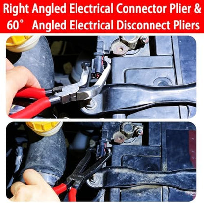 12PCS Auto Electrical Disconnect Pliers Set & Fuel Line Disconnect Tool Kit - Image 3
