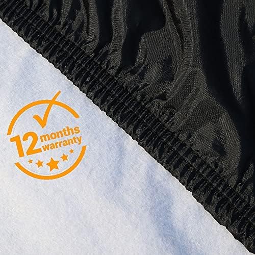 Coverado Car Cover Waterproof All Weather, Sedan Car Cover Hail Protection with Zipper Door, Soft Cotton Lined Car Covers for Automobiles, Snowproof UV Protection Universal Fit for Sedan (191"-200") - Image 5