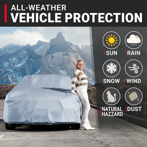 iCarCover Car Cover Waterproof All Weather for 1968-1983 Fia t 124 Spider - Image 2