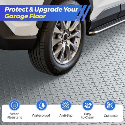 8x21 FT Garage Floor Mat, 2.8mm Thickened Garage Flooring - Image 3