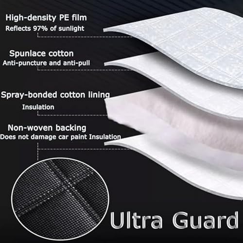 Hailproof Car Cover for Peugeot Rifter L1 2018-2025, Thickened Car Protective Cover, Waterproof, Dustproof, Scratch-Resistant, Rainproof, Sun-Protective, Suitable for All Seasons - Image 5