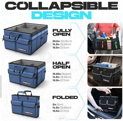 FORTEM Trunk Organizer - Foldable Car Organizer & Storage for SUVs & Trucks - Image 6