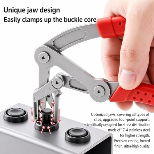 Car Clip Pliers & Trim Removal Tool, Spring-Loaded Fastener Rivet Remover for Auto Door Panels, Interior & Exterior Trim, Mechanic, Damage-Free Disassembly (Car Clip Pliers +20 PCS 8mm Rivets) - Image 5