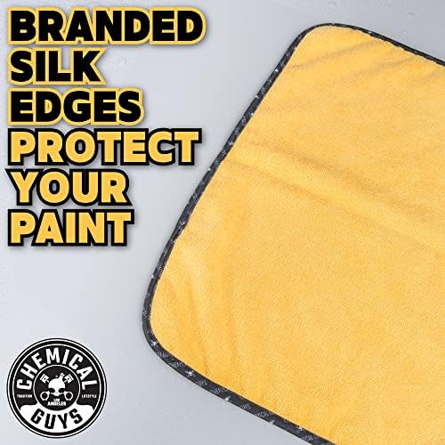 Chemical Guys MIC_292_08 Premium Grade Microfiber Applicators, Blue (Pack of 8) and Chemical Guys MIC_506_12 Professional Grade Premium Microfiber Towels, Gold (16 in. x 16 in.) (Pack of 12) Bundle - Image 4