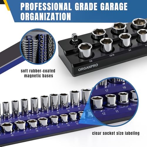 9PCS Magnetic Socket Organizer & Magnetic Wrench Organizer Set - Image 5