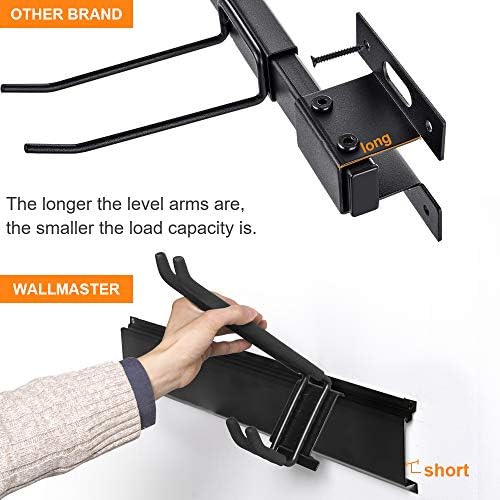 Wallmaster Garage Tool Storage Rack, Wall Mounted Garden Tool Organizer - Image 3