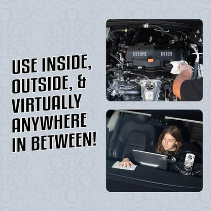 Chemical Guys Nonsense All Purpose Cleaner Wipes - 30 Count Canister For Car Interior And Exterior - Safe On Vinyl, Rubber, Plastic, Leather, Carpet, Upholstery, And More - Residue-Free Cleaning Power