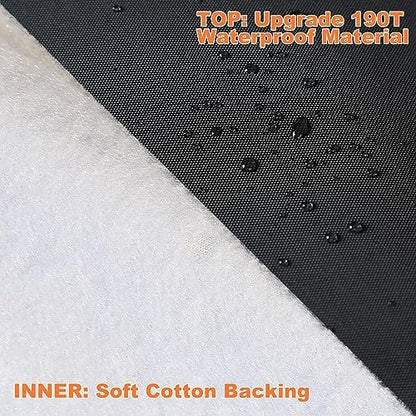 Car Cover Waterproof All Weather, Coverado Soft Cotton Backing Hail Protector Car Cover, Uv Storm Protection Full Exterior Covers with Invisible Mirror Pocket, Universal Fit Sport Car (167"-172") - Image 5