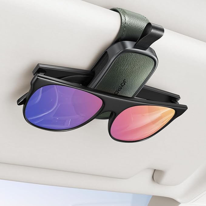 JOYROOM Sunglasses Holder for Car Visor, Magnetic Sunglass Organizer Clip Universal for Car SUV Truck Pickup, Jeep Wrangler Accessories