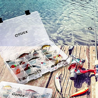 Gonex 3600 3700 Fishing Tackle Trays Lure Box with Adjustable Dividers - Image 6