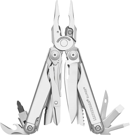 LEATHERMAN, Surge, 21-in-1 Heavy-Duty Multi-tool for Work, Home, Garden, DIY & Auto, Stainless Steel