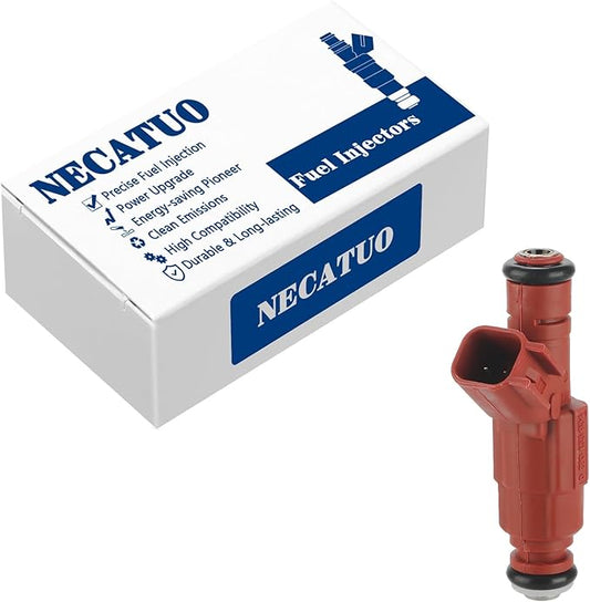 0280155934 Fuel Injectors (Set of 1) Compatible with Dodge Ram 1500 2500 3500 Van Pickup Dakota Durango 3.9L 5.2L 5.9L V6 V8 (1 Holes) for # 53031740AA FJ437