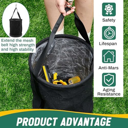 Lineman Canvas Bucket Tool Bag, 15" x 12 - Image 4