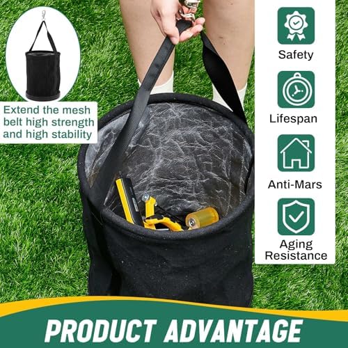 Lineman Canvas Bucket Tool Bag, 15" x 12 - Image 4